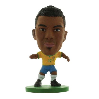 Soccerstarz- Brazil Luiz Gustavo- Home Kit-Figures