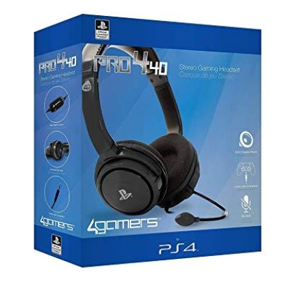 Pro4- 10 Officially Licensed Stereo Gaming Headset (Black) - PS4