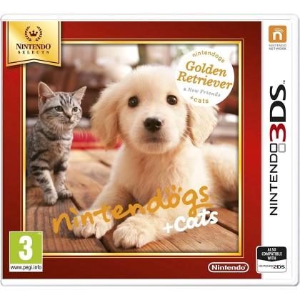Nintendogs and Cats 3D: Golden Retriever (Selects) -3DS