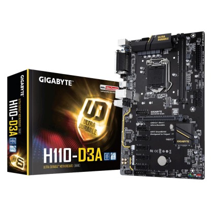 Gigabyte H110-D3A BTC Edition, Intel H110 Mainboard - Sockel 115