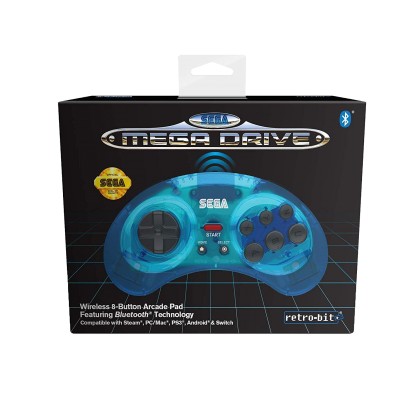 Retro-Bit Official SEGA MegaDrive Wireless Controller with Bluet