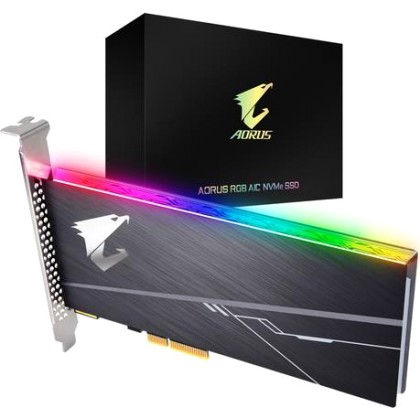 Gigabyte Aorus RGB AIC NVMe SSD, PCIe 3.0 x4 - 512 GB-GP-ASACNE2