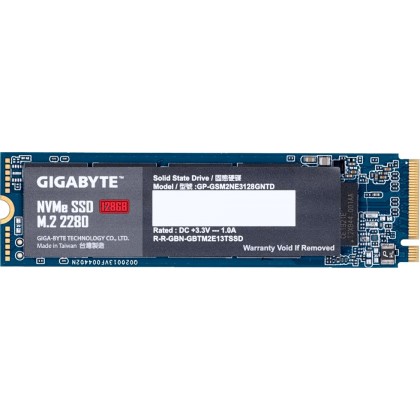 Gigabyte NVMe SSD, PCIe 3.0 M.2 Typ 2280 - 128 GB-GP-GSM2NE3128G