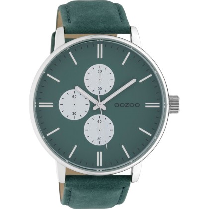 Ρολόι OOZOO, Unisex με Πράσινο Λουρί Κωδικό C10313