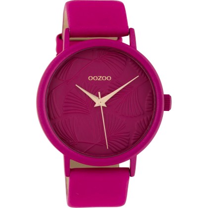 Ρολόι OOZOO, Γυναικείο με Φούξια Λουρί Κωδικό C10399