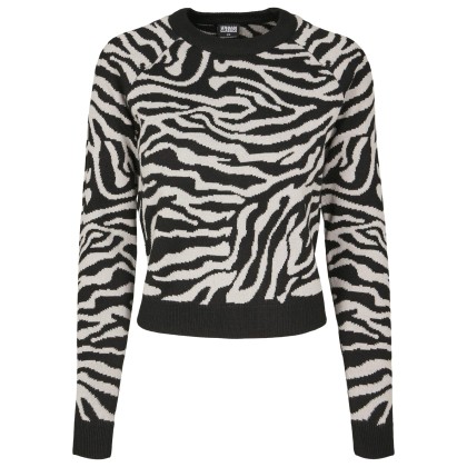 Urban Classics Γυναικεία Μπλουζα Ladies Short Tiger Sweater TB30