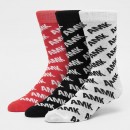 AMK Allover Socks 3-Pack black/red/white MT1210