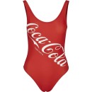 Merchcode Γυναικείο Ολόσωμο Μαγιό Coca Cola Logo red MC517