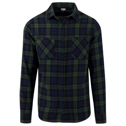 Urban Classics Checked Flanell Shirt 3 πράσινο  TB1422