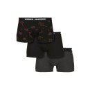 Urban Classics Boxer Shorts 3-Pack charcoal/funky AOP/black TB35