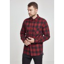 Urban Classics Checked Flanell Shirt black / red TB297
