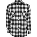 Urban Classics Checked Flanell Shirt black/white TB297