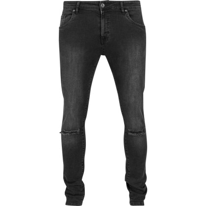 Urban Classics Ανδρικό τζιν Slim Fit Knee Cut Denim Pants TB1652