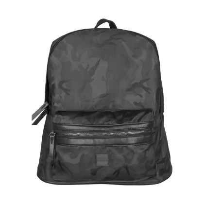 Urban Classics Σακίδιο Πλάτης Camo Jacquard Backpack TB1699 Μαύρ