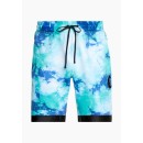 CSBL Meaning Of Life Tie Dye Sweat Shorts white/blue CS1968