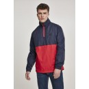 Urban Classics Stand Up Collar Pull Over Jacket navy/red TB2748
