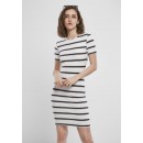 Urban Classics Ladies Stretch Stripe Dress white TB3652
