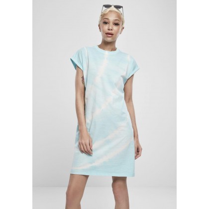 Urban Classics Ladies Tie Dye Dress aquablue TB3448