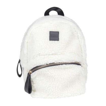 Urban Classics Σακίδιο Πλάτης Sherpa Mini Backpack TB2273 Λευκό