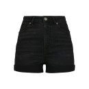 Urban Classics Ladies 5 Pocket Shorts real black washed TB3452