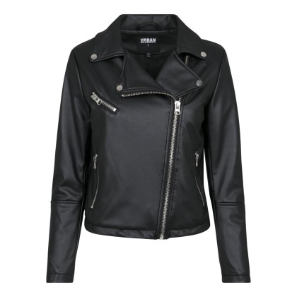 Urban Classics Γυναικείο μπουφάν Ladies Faux Leather Biker Jacke