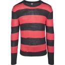 Urban Classics Ανδρικό φούτερ Striped Sweater TB2411 Μαύρο