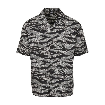 Urban Classics Ανδρικό πουκάμισο Pattern Resort Shirt TB2735 Γκρ