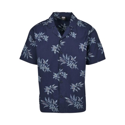 Urban Classics Ανδρικό πουκάμισο Pattern Resort Shirt TB2735 Μπε