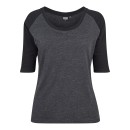 Urban Classics Γυναικεία κοντομάνικη μπλούζα Ladies 3/4 Contrast