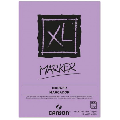Μπλοκ CANSON XL MARKER A4 70gr 100Φ (297236)