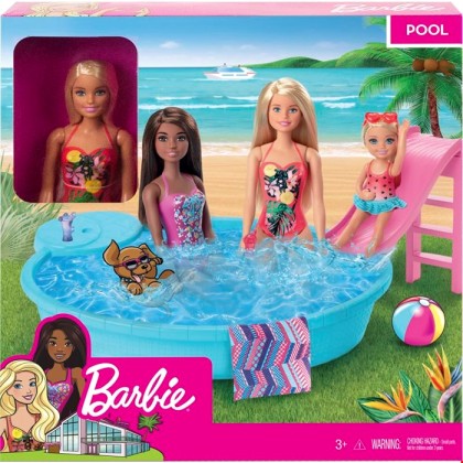 Barbie Νέα Εξωτική Πισίνα Με Κούκλα MATTEL (GHL91)