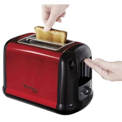 Moulinex Subitor toaster 2 slice(s) Black,Red 850 W (LT261D) - Π
