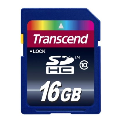Transcend TS16GSDHC10 memory card 16 GB SDHC Class 10 UHS-I Blue