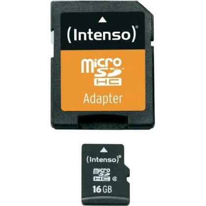 Intenso 16GB MicroSDHC memory card Class 10 Black (3413470) - Πλ