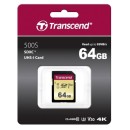 Transcend SDXC 500S         64GB Class 10 UHS-I U3 V30 (TS64GSDC