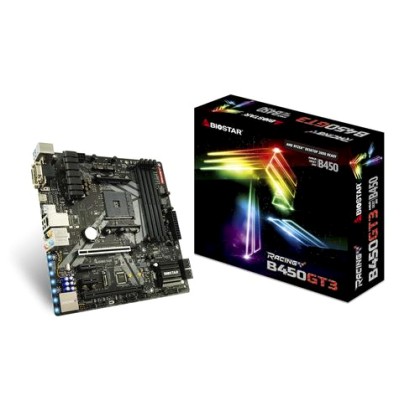 Biostar B450GT3 motherboard Socket AM4 AMD B450 Micro ATX (B450G