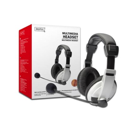 Digitus DA-12201 headset Binaural Head-band Black,White (DA-1220