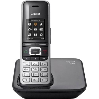 Gigaset S850 Analog/DECT telephone Black,Platinum Caller ID (S30