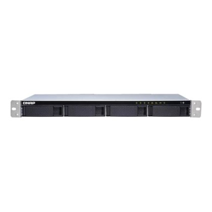 QNAP TS-431XeU Ethernet LAN Rack (1U) Black,Stainless steel NAS 