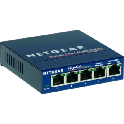 Netgear GS105 Unmanaged Gigabit Ethernet (10/100/1000) Blue (GS1