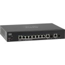 Cisco SG350-10 Managed L3 Gigabit Ethernet (10/100/1000) Black (
