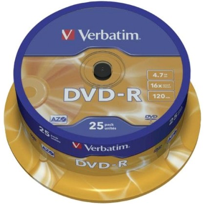 Verbatim 43667 4.7 GB DVD-R 25 pc(s) (43522) - Πληρωμή και σε έω