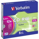 Verbatim CD-RW Colour 12x 700 MB 5 pc(s) (43167) - Πληρωμή και σ