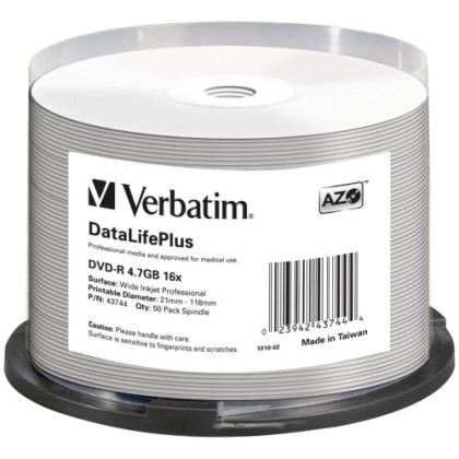 Verbatim DataLifePlus 4.7 GB DVD-R 50 pc(s) (43744) - Πληρωμή κα