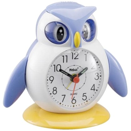 Mebus 26513 Kids Alarm Clock Owl     colour assorted - Πληρωμή κ