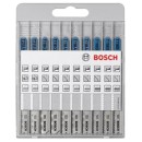 Bosch 10 pcs Jigsaw Blade Kit basic for Metal and Wood (26070106