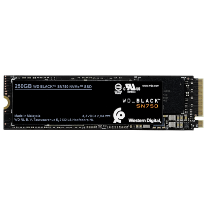 Western Digital Black SSD  250GB SN750 NVMe    WDBRPG2500ANC-WRS