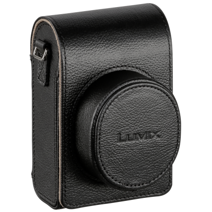 Panasonic DMW-PLS79XEK Leather Bag black vertical - Πληρωμή και 