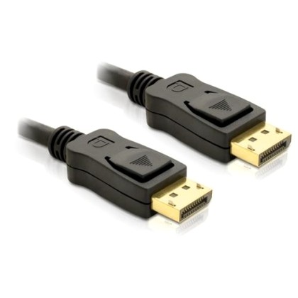DeLOCK Cable Displayport 3m male - male Gold Black (82424) - Πλη