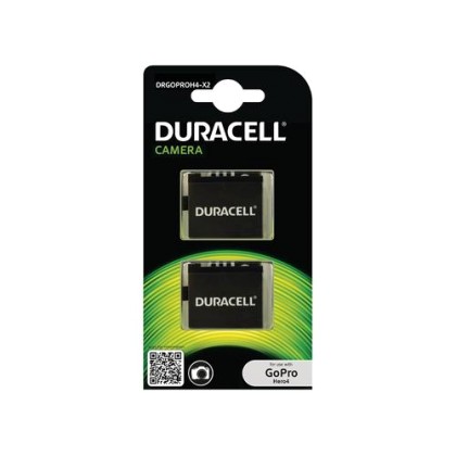 Duracell Camera Battery - replaces GoPro Hero 4 Battery, 2 pack 